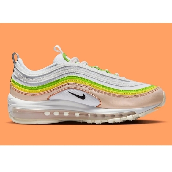 Nike Air Max 97 Feel Love White Pearl Pink Green Women's 8 NEW FD0870-100 - Picture 3 of 10